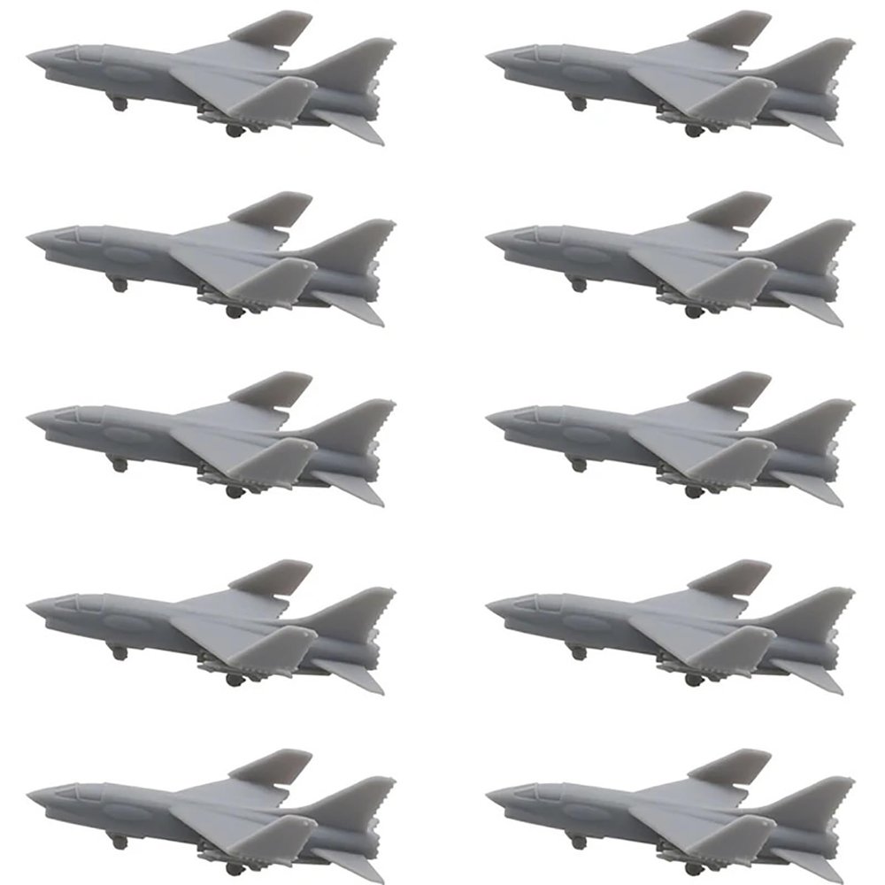 10PCS F-8 Crusader Aircraft Model 1/2000 1/700 1/400 1/350 Classic Fighting Plane DIY Military Model for Collection Hobby(1/350(46mm))