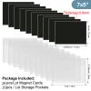 60Pcs/Set 20Magnetic Sheets for Dies Storage Stamp and 20 Die Storage Pockets 20 Label Stickers Die Cut Storage Multi-function Magnetic Storage Cards set for Card Making Supplies (0.9 mm Thickness view 2