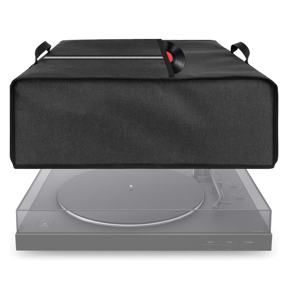 Kingshion Turntable Dust Cover, Record Player Protective Case, Dust and Scratch Proof, Compatible with SL-Q300/SL-B250 /SL-B260/SL-BD20/SL-BD27/SL-BD35/SLD-20/SL-PC11/SL1200/SL1210 Pioneer PLX 1000