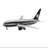 Inflight200 1:200 AeroMexico Boeing 767-200 XA-TNS Polished w/Stand view 1