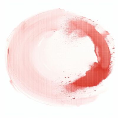 CISDKK Counted Cross Stitch,Nature Ornament Pattern,Blush Pink Watercolor Modern abstractminimal Rose Gold Decor Large,11CT,17.33 * 17.33 inch