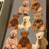 Set of 12 Assorted Teddy Bear Cutouts, 110lb Matte White Card Stock, 4 Designs, 3 of Each Design, Sizes Vary view 2