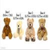 Set of 12 Assorted Teddy Bear Cutouts, 110lb Matte White Card Stock, 4 Designs, 3 of Each Design, Sizes Vary view 3