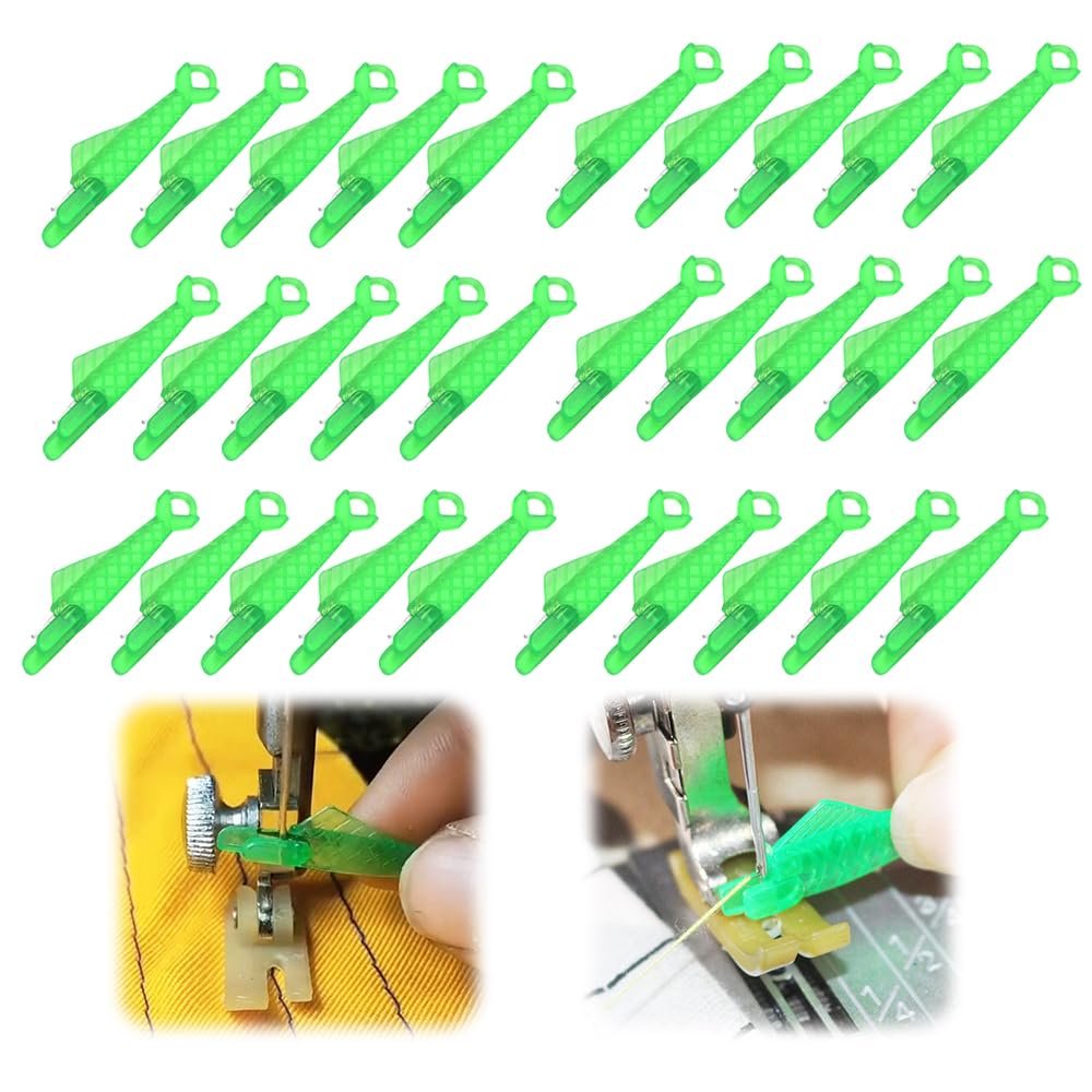 Fish Mouth Sewing Machine Needle Threader Simple Needles Threader, 20/30/40/50 Easy Needles Threader Tool Automatic Sewing,Quick Easy Selfthread Tool (5pc)