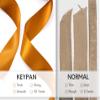 Keypan Copper Satin Ribbon 1-1/2 Inch x 50 Yards Double-Faced Polyester Ribbons for Bows Crafts Gift Wrapping Christmas Flower Bouquet Fall Wedding view 4