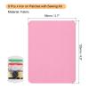 MECCANIXITY 8 Pcs Iron on Patches with Sewing Kit Fabric Repair Patch 4.9"x3.7" Patches for Clothes Iron on Patches for Jeans, Bags, Sofa,Tent Pink view 2