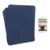 MECCANIXITY 8 Pcs Iron on Patches with Sewing Kit Fabric Repair Patch 4.9"x3.7" Patches for Clothes Iron on Patches for Jeans, Bags, Sofa,Tent Navy Blue view 1