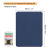 MECCANIXITY 8 Pcs Iron on Patches with Sewing Kit Fabric Repair Patch 4.9"x3.7" Patches for Clothes Iron on Patches for Jeans, Bags, Sofa,Tent Navy Blue view 2