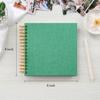 8 x 8 Inch Small DIY Scrapbook Photo Album Linen Cover 80 Blank White Pages for Memory Book Travel Wedding and Baby Shower view 2