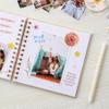 8 x 8 Inch Small DIY Scrapbook Photo Album Linen Cover 80 Blank White Pages for Memory Book Travel Wedding and Baby Shower view 3