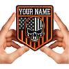 Custom Name Patches, Skull Patches Personalized, Tactical Embroidery Morale Patch Hook & Loop/Iron on for Clothing Jackets Vest Backpacks view 1
