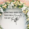 Sometimes When You Make A Wish For A Miracle You Get Two Vinyl Decal for Twin Baby Shower Themed Baby Announcement Welcome Sign Balloon Arch view 4