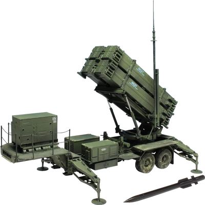 Platz BL3563SP Dragon 1/35 American MIM-104F Patriot SAM PAC-3 M901 Launcher with Etching Parts Plastic Model Assembly Kit