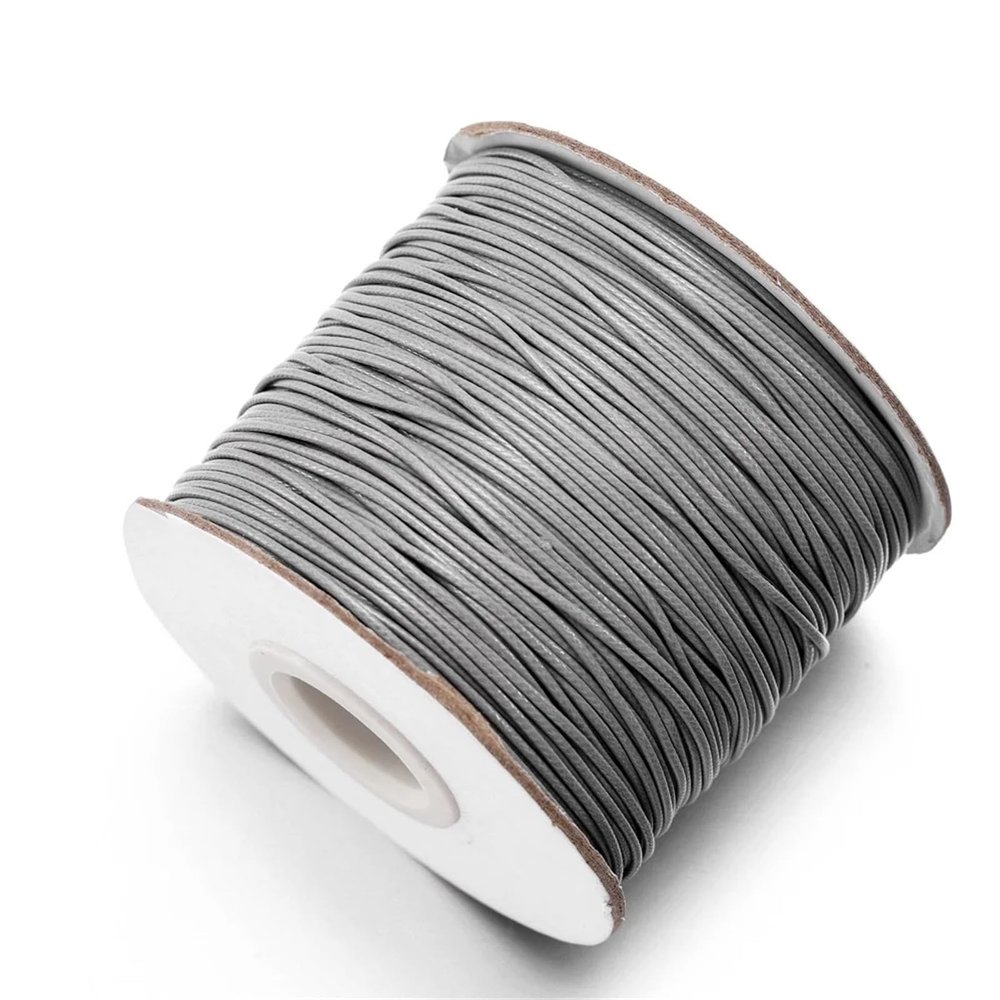 HDNSAUD Leather Cords Rope 10 Meters/Lot 0.5-2.5mm Leather Cord Round Wax Rope String for DIY Necklace Bracelet Jewelry Findings Making Accessories(Sliver Gray,2mm)