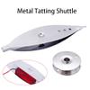 SagaSave Metal Shuttle Silver Metal Needle Tattings DIY Hand Lacemaking Craft Tool for Household, Knitting, Crafting Projects(2 Pcs) view 3