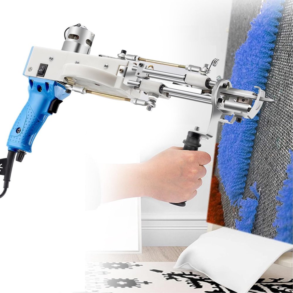JYXYXSCP Tufting Gun, 2 in 1 Cut Pile Loop Pile Carpet Gun Starter Kit, Carpet Tufting Kit, Electric Tufting Gun Carpet Weaving Flocking Machine, 2.5 CM (5cm)