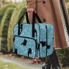 Kathyboom Black Cat Note Sewing Machine Carrying Case for Most Standard Sewing Machine, Portable Travel Tote Bag with Compartments and Pockets for Sewing Supplies view 3