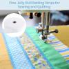 3 Rolls Jelly Roll Batting Strips, 2 1/4 Inch Cotton Blend Fleece Batting Total 98.4 Yards for Jelly Roll Rugs, Throw Rugs, Braided Rug view 3