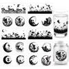 arricraft 10 Sheets UV DTF Cup Wrap Transfer Stickers, 10 Styles 9.45x4.33 Inchs Fairy Garden Butterfly Mushrooms Rub on Transfers Decal for 16OZ Glass Cups Furniture Craft Wood DIY Crafts view 1