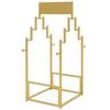 WIGING Carpet Sample Display Rack, Floor Standing Scarf Display Stand, Ladder Display Clothing Store Carpet Storage Rack for Commercial Clothing Retail Store(Gold,60x95x156cm) view 1