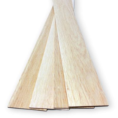 Proartek PK00039 Model BWH002X010 Pack of 10 Balsa Wood Sheets, 36" x 1/8" x 3"; Made from Light-Colored Model-Grade Balsa; Ideal for Crafts, and Architectural Applications