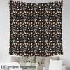 Feelyou Cat Fabric by The Yard for Kids Boys Girls Cats Print Decorative 3 Yards Cartoon Upholstery Fabric for Chairs Cute Kitten Fabric for Home DIY Projects Animal,Black Soft Flannel view 3