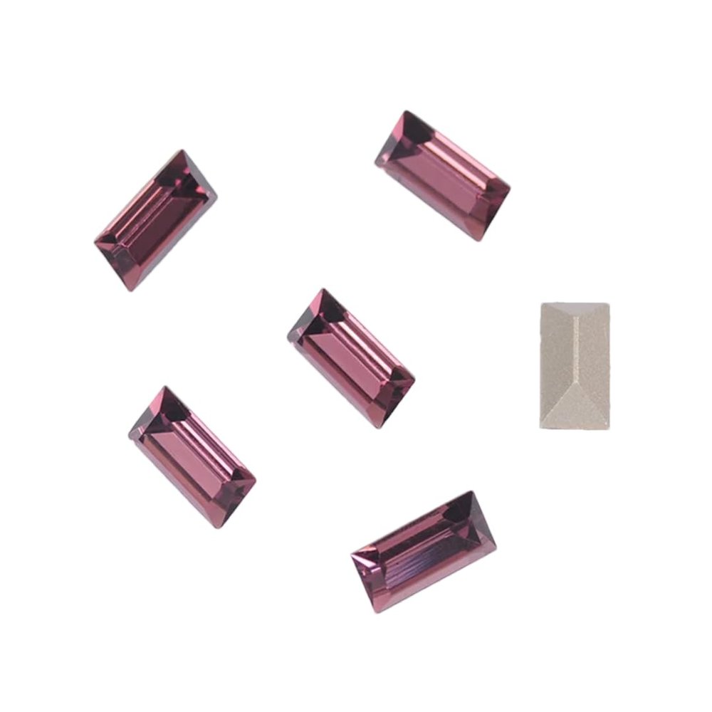 Hgvcfcv Baguette Point Back Sewing Stones DIY Strass Crafts Crystal Glass Rhinestones for Clothing Accessories