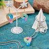 KISSITTY 1Pcs Letter Number Silicone Mold with 40Pcs Iron Ball Chains with Connector 80Pcs Iron Jump Rings Number Alphabet Resin Casting Mold for DIY Key Chain Jewelry Making view 2