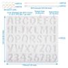 KISSITTY 1Pcs Letter Number Silicone Mold with 40Pcs Iron Ball Chains with Connector 80Pcs Iron Jump Rings Number Alphabet Resin Casting Mold for DIY Key Chain Jewelry Making view 3