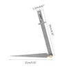 caralin 2 in 1 Metric Taper Welding Feeler Gauge Gage Depth Ruler Hole Stainless Steel for n Electricity Ceramic Stainless Steel view 4
