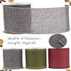 Tekdeere Burlap Ribbon 4 Inch x 10 Yard, Gray Wired Ribbon for Crafts, Gift Wrapping, Wreaths, Bows, Tree Decoration and Outdoor Decoration view 2