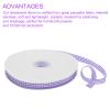 DMiotech 3/8 Inch 50 Yards Gingham Ribbon, Checkered Ribbon Plaid Ribbon for Gift Wrapping Decoration Art Craft DIY, Purple and White view 4