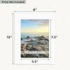 Golden State Art, Pack of 10, Pre-Cut 8x10 Picture Mats Bevel Edge 5.5x7.5 Opening for 6x8 Photos, White view 2