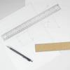 Alumicolor Flexible Stainless Steel Ruler w/Cork Back Value Pack, Silver, 12IN - Pack of 2 view 4