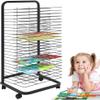 BTURYT Art Drying Rack for Art Studios & Classrooms, Removable Shelves, Canvas Rack Art Storage, Painting Drying Rack with Wheels, Stack Rack for Painting, Drawings view 1