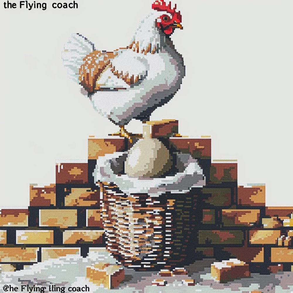 Hen and Egg DIY 11CT Stamped Cross Stitch Kits for Beginners Easy Needlepoint Embroidery Counted Cross Stitch Art Craft for Wall Decoration 14x14inch(1)