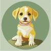 Cute Yellow Jack Russell Dog DIY 11CT Stamped Cross Stitch Kits for Beginners Easy Needlepoint Embroidery Counted Cross Stitch Art Craft for Wall Decoration 20x20inch(1) view 1