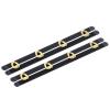 uxcell 2 Set Corset Busk, 8 Inch Black Steel Boning Support with Gold Buttons Spring Steel Corset Busk Corset Boning for Sewing Corset Making Gown Wedding Dress view 1