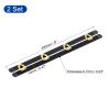 uxcell 2 Set Corset Busk, 8 Inch Black Steel Boning Support with Gold Buttons Spring Steel Corset Busk Corset Boning for Sewing Corset Making Gown Wedding Dress view 2