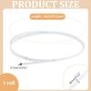 PH PandaHall 5.4 Yards 8mm Boning for Sewing, White Spring Steel Boning Corset Boning PVC Covered Steel Boning Stays Boning for Corset Wedding Dress Bridal Gowns Lingerie Nursing Cap view 2