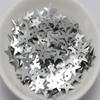 4500pc Mixed Color 10mm Flat Star Loose Sequins Suitable for Sewing Wedding Craft(Silver) view 1
