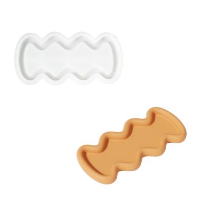 BOOWAN NICOLE Aqua Ripple Tray Silicone Molds, Gypsum Cement Concrete Storage Tray Silicone Mould for Handmade DIY Desktop Decoration