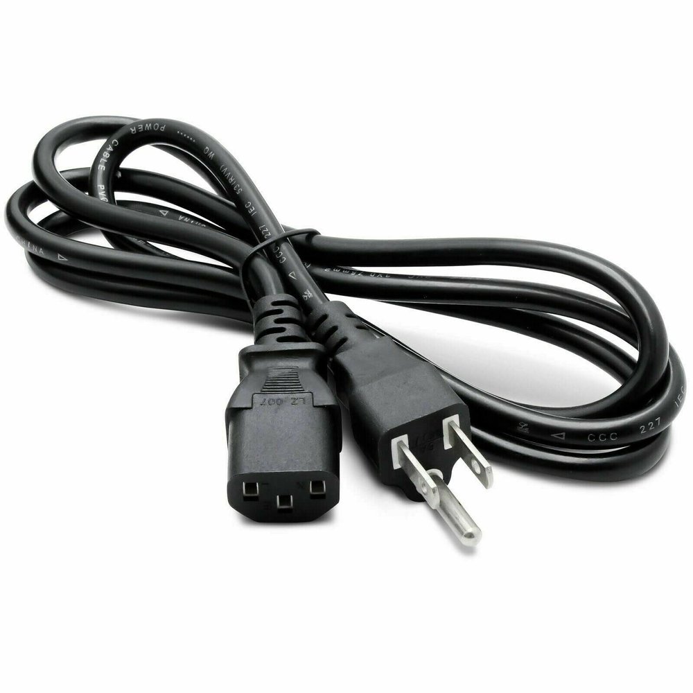 saschedross AC Cord Replacement for Juki TL-2000Qi Long-Arm Sewing Quilting Machine Power Supply Mains PSU, Black