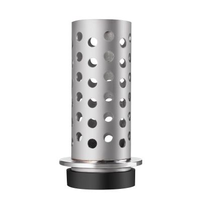 DZQ Perforated Casting Flask Vacuum Casting Stainless Steel Wall Flanged with Rubber Sprue Base(3" x 8")