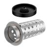 DZQ Perforated Casting Flask Vacuum Casting Stainless Steel Wall Flanged with Rubber Sprue Base(3" x 8") view 4