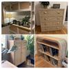24"(2Feet) Width x 8.3 Feet Length Natural Rattan, Cane Webbing, Rattan roll, Large Size Cane Webbing roll Caning Material Fabric Sheet Origin Asia for Furniture Dresser Cabinet Chandelier Chair view 3