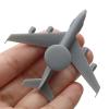 2PCS E-3 DIY Model 1/2000 1/700 1/400 1/350 Scale Early Warning Aircraft Model Uncolored Air-Early Alarm Plane with Landing Gear Military Model(1/700(66mm)) view 3