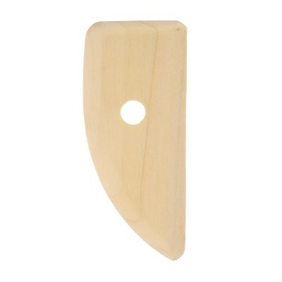 HARFINGTON Pottery Ribs 12cm x 5.3cm Wooden Clay Ceramic Sculpting Tools for Finishing Shaping and Smoothing Removing Finger Marks