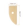 HARFINGTON Pottery Ribs 12cm x 5.3cm Wooden Clay Ceramic Sculpting Tools for Finishing Shaping and Smoothing Removing Finger Marks view 2