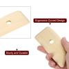 HARFINGTON Pottery Ribs 12cm x 5.3cm Wooden Clay Ceramic Sculpting Tools for Finishing Shaping and Smoothing Removing Finger Marks view 4